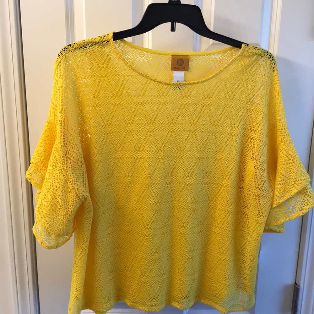 Bright yellow top